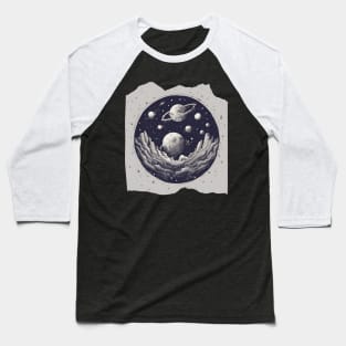 Celestial Bodies Stars Planets Outer Space Astro Baseball T-Shirt